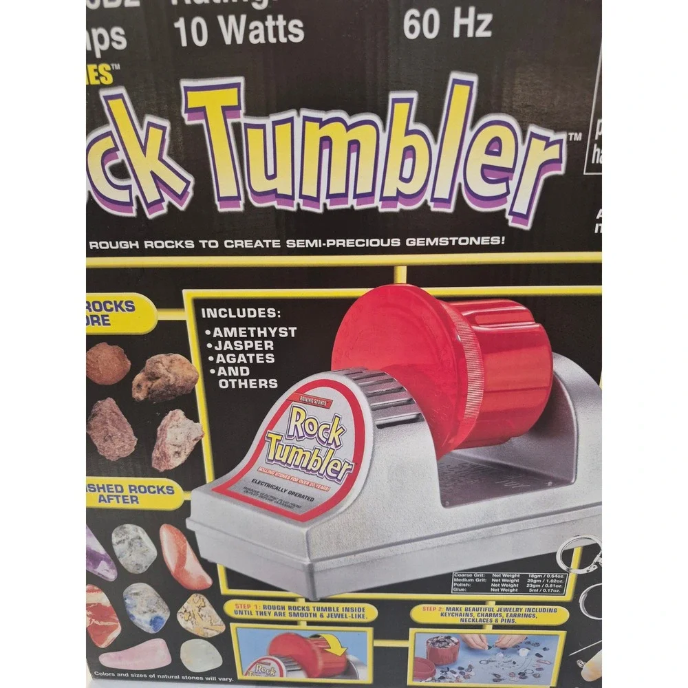 Rolling Stones Rock Tumbler Kit NSI Item 635‎ Electric Stone Polisher New Box
